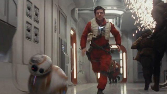 Les bottines de Poe Dameron (Oscar Isaac) dans Star Wars VIII : Les Derniers Jedi
