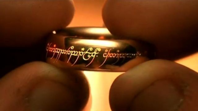 The Ring replica as seen in the Lord of the Rings: The Fellowship of the Ring