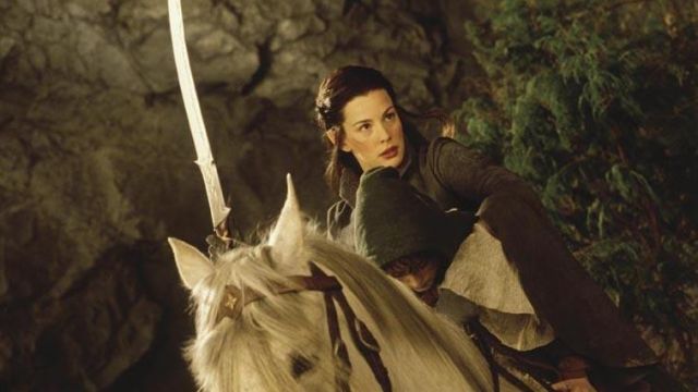 Hadhafang's Sword of Arwen (Liv Tyler) as seen in the Lord of the Rings: The Fellowship of the ring