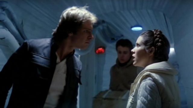 Le manteau (taille S) en édition limitée Columbia de Leia (Carrie Fisher) dans Star Wars, épisode V : L'Empire contre-attaque