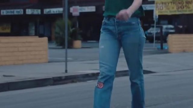 The patch Bad Bitch in The clip Want you back to HAIM