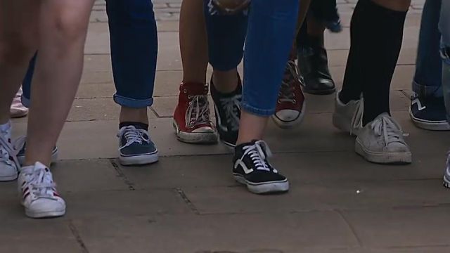 The blue shoes Vans Authentic in the clip Get Low Zedd and Liam Payne