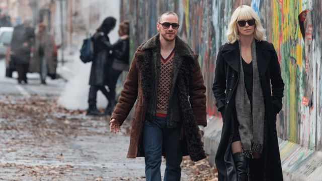 Long Black Coat worn by Lorraine Broughton (Charlize Theron) as seen in Atomic Blonde