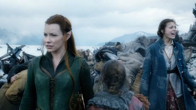 Le déguisement de Tauriel (Evangeline Lilly) dans Le Hobbit : La Bataille des Cinq Armées