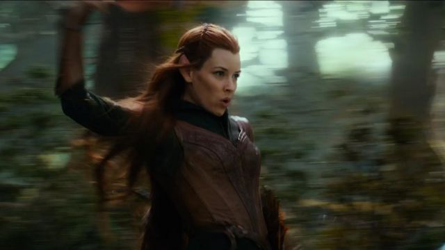 Corset de cuir porté par Tauriel (Evangeline Lilly) dans Le Hobbit: La Désolation de Smaug