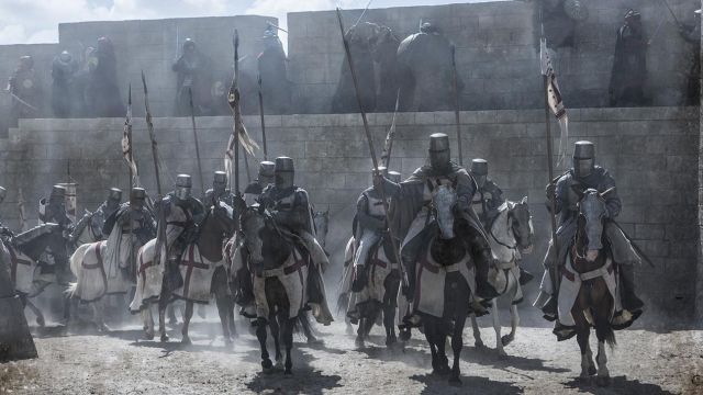 Le casque de soldat Templier dans Knightfall