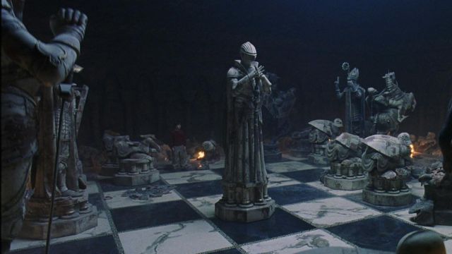 The replica of the chessboard version Wizards Giants in Harry Potter and the sorcerer's stone