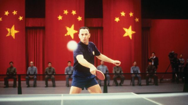 L'authentique raquette de ping pong de Forrest Gump (Tom Hanks) dans Forrest Gump