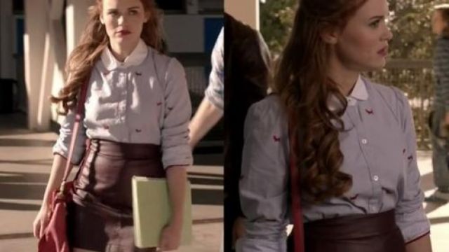 Skirt red leather Lydia Martin Teen Wolf