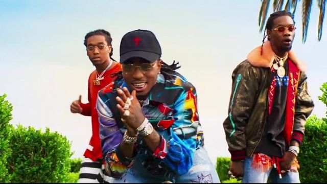 Moschino Jacket worn by Quavo as seen in  I'm the one music video of DJ Khaled