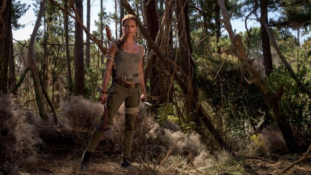 The khaki pants to the pockets of Lara Croft (Alicia Vikander) in Tomb Raider 2018