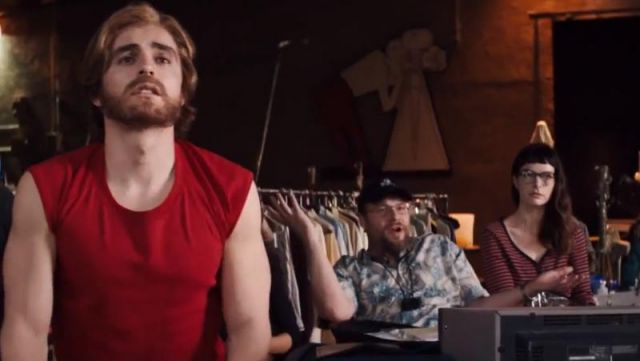 The tank top red Greg Sestero (Dave Franco) in The Disaster Artist ...