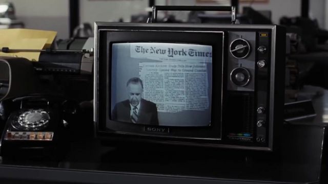 The television vintage Sony Trinitron in Pentagon Papers / The Post
