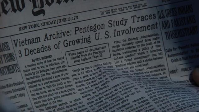 The New York Times, 13 June 1971 in the Pentagon Papers / The Post