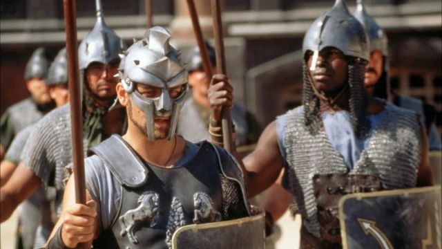 Hispano-Roman Legatus Spiked Helmet worn by Maximus Decimus Meridius (Russel Crowe) as seen in Gladiator