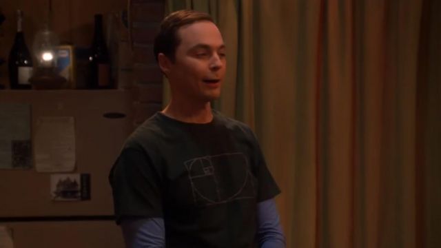 Le Fibonacci le Maillot de Sheldon Cooper (Jim Parsons) dans La Théorie du Big Bang S11E11