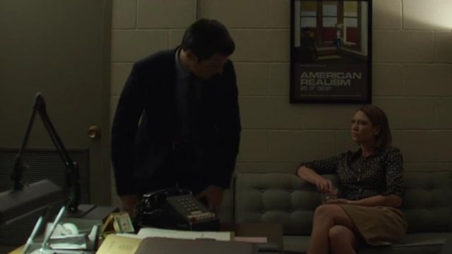 Le poster Chambre à Brooklyn vu dans le bureau de Wendy (Anna Torv) dans Mindhunter S01E07