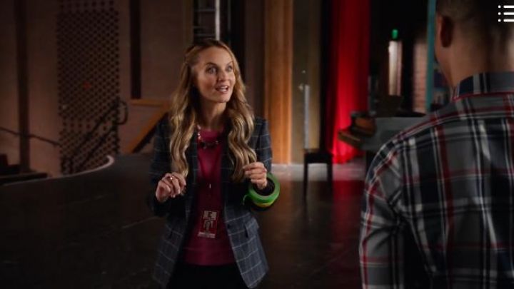 Miss Jenn (played by Kate Reinders) outfits on High School Musical: The Musical: The Series