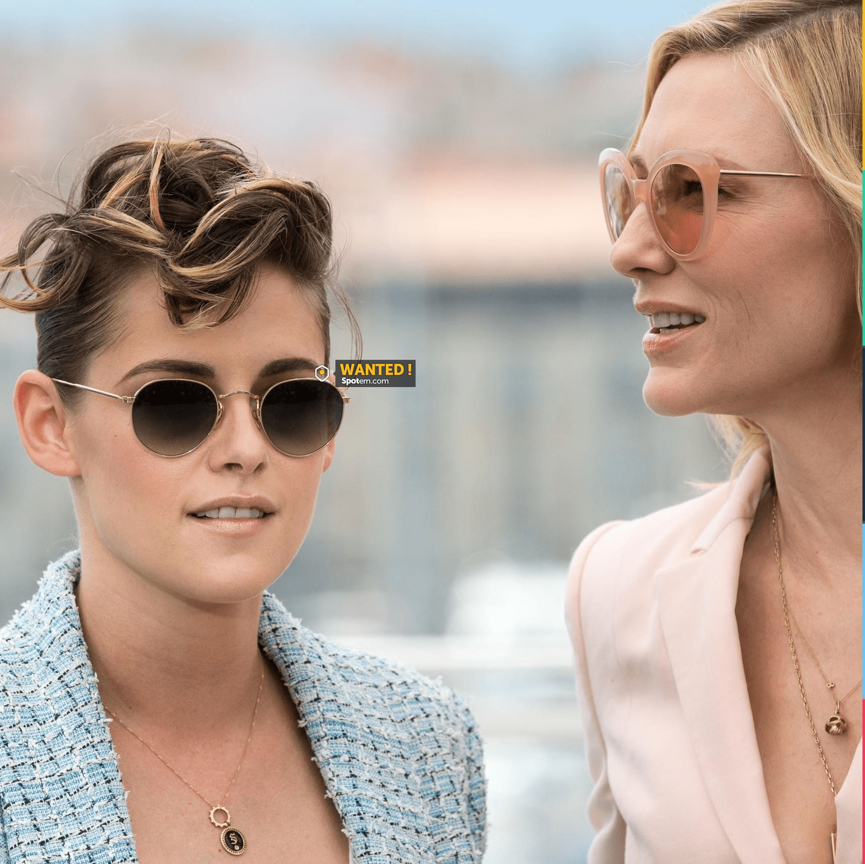 Sunglasses worn by Kristen Stewart during The Cannes film Festival in 2018
