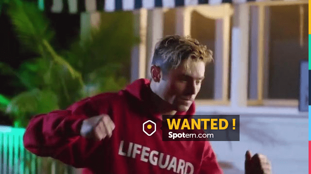 Red LifeGuard Hoodie worn by Matt Brody Zac Efron as seen in Baywatch Spotern