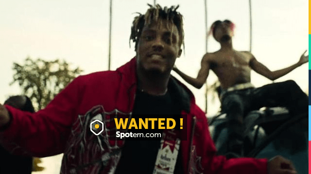 The grey Louis Vuitton monogram down jacket worn by Juice Wrld in his Bandit  feat music video. NBA Youngboy