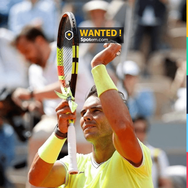 The Babolat racket of Raphael Nadal for Roland Garros 2019 | Spotern