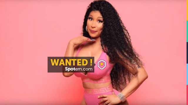Pink Two Piece Bra worn by Nicki Minaj in Wobble Up music video feat. Nicki  Minaj, G-Eazy