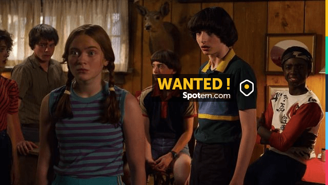 Green blue yellow polo shirt of Mike 