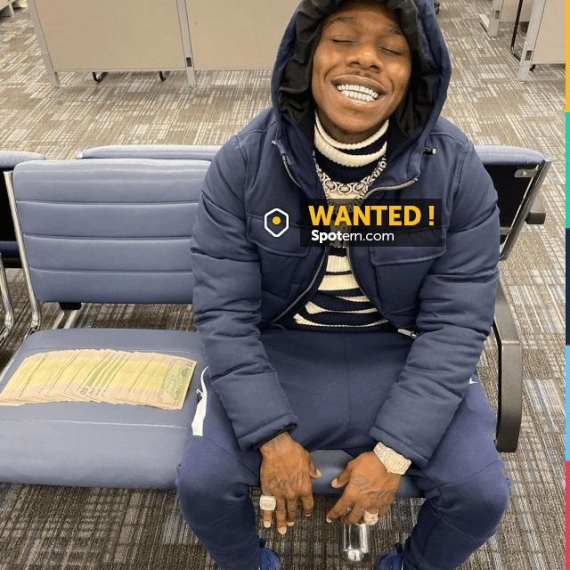 Louis Vuitton blue monogram denim jacket of DaBaby on the Instagram account  @dababy