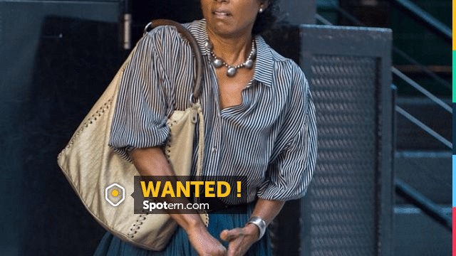 angela bassett green dress otherhood Handbag worn by Carol Walker (Angela Bassett) as seen on the set of Netflix film