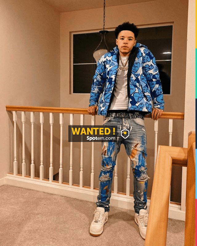 Louis Vuitton Red & White Strap LV Trainer Sneakers worn by Lil Mosey on  his Instagram account @lilmosey