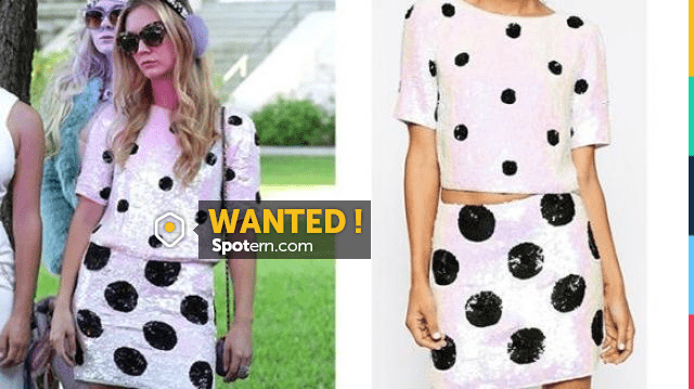 ASOS 3D Floral Skater Dress worn by Chanel #3 (Billie Catherine Lourd) in Scream  Queens (S01E03)