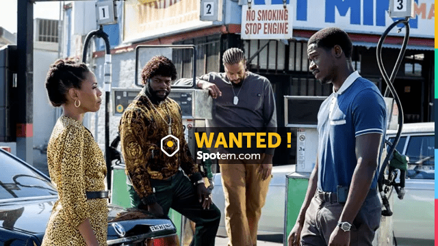 Gold Printed Jacket worn by Jerome Saint (Amin Joseph) as seen in Snowfall  outfits (S05E03)