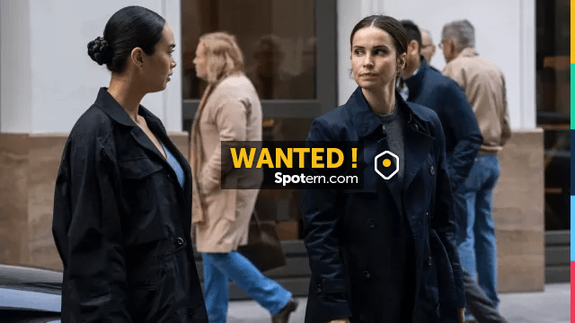 Navy blue trench coat worn by Special Agent Jamie Kellett (Heida Reed ...