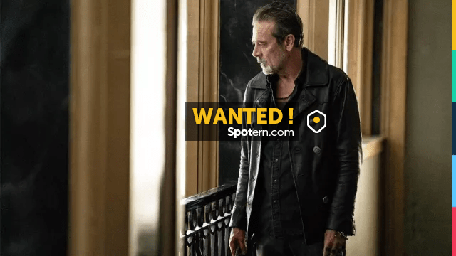 Veste Cuir Negan The Walking Dead – Pour Homme, Noir, Style Cosplay, Fermeture éclair, Poches