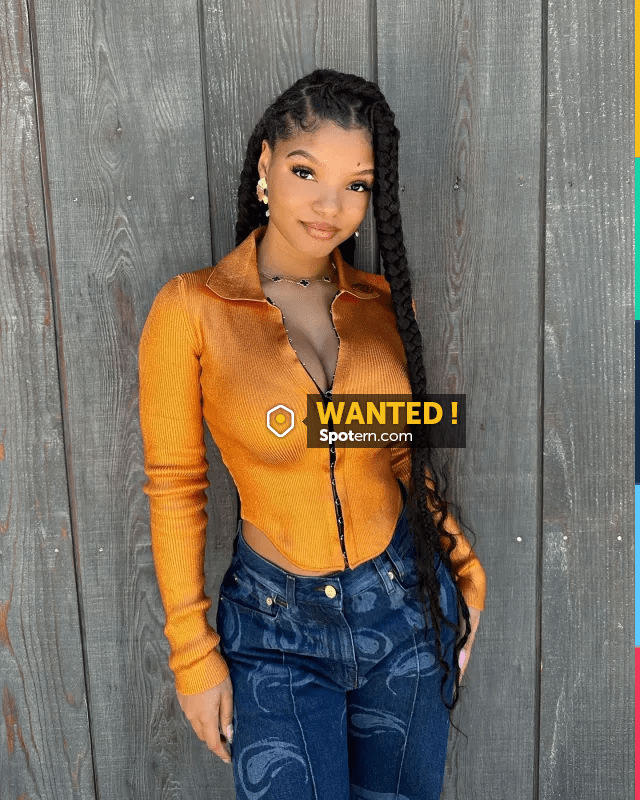 halle bailey orange dress Halle in That Orange Dress