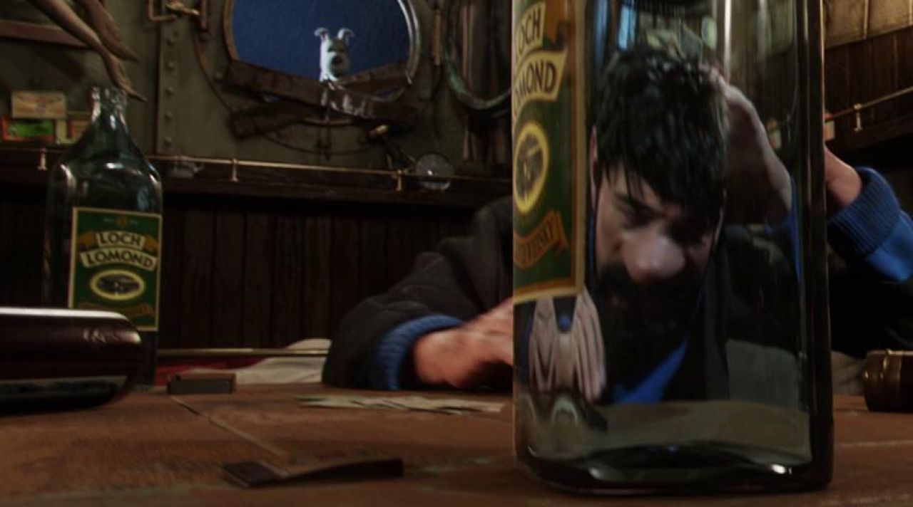 The bottle of Whisky Loch Lomond Captain Haddock in The adventures of — free download