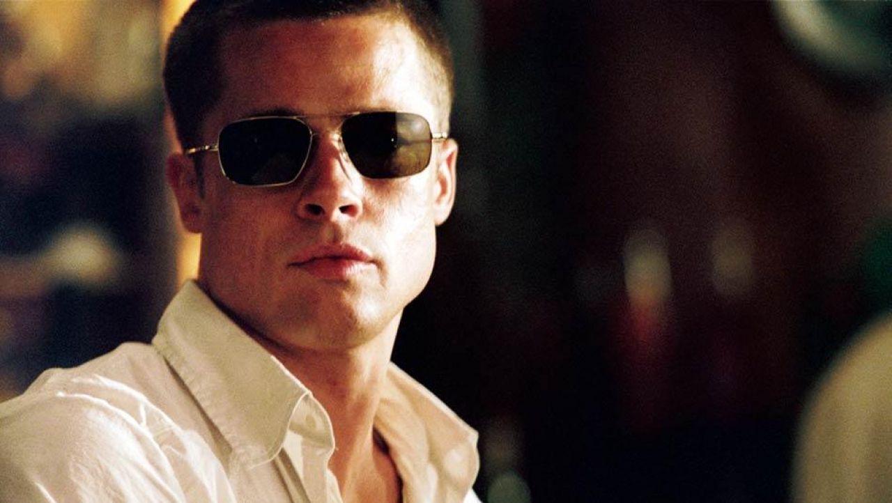 Sunglasses worn by John Smith (Brad Pitt) as seen in Mr. & Mrs. Smith ...