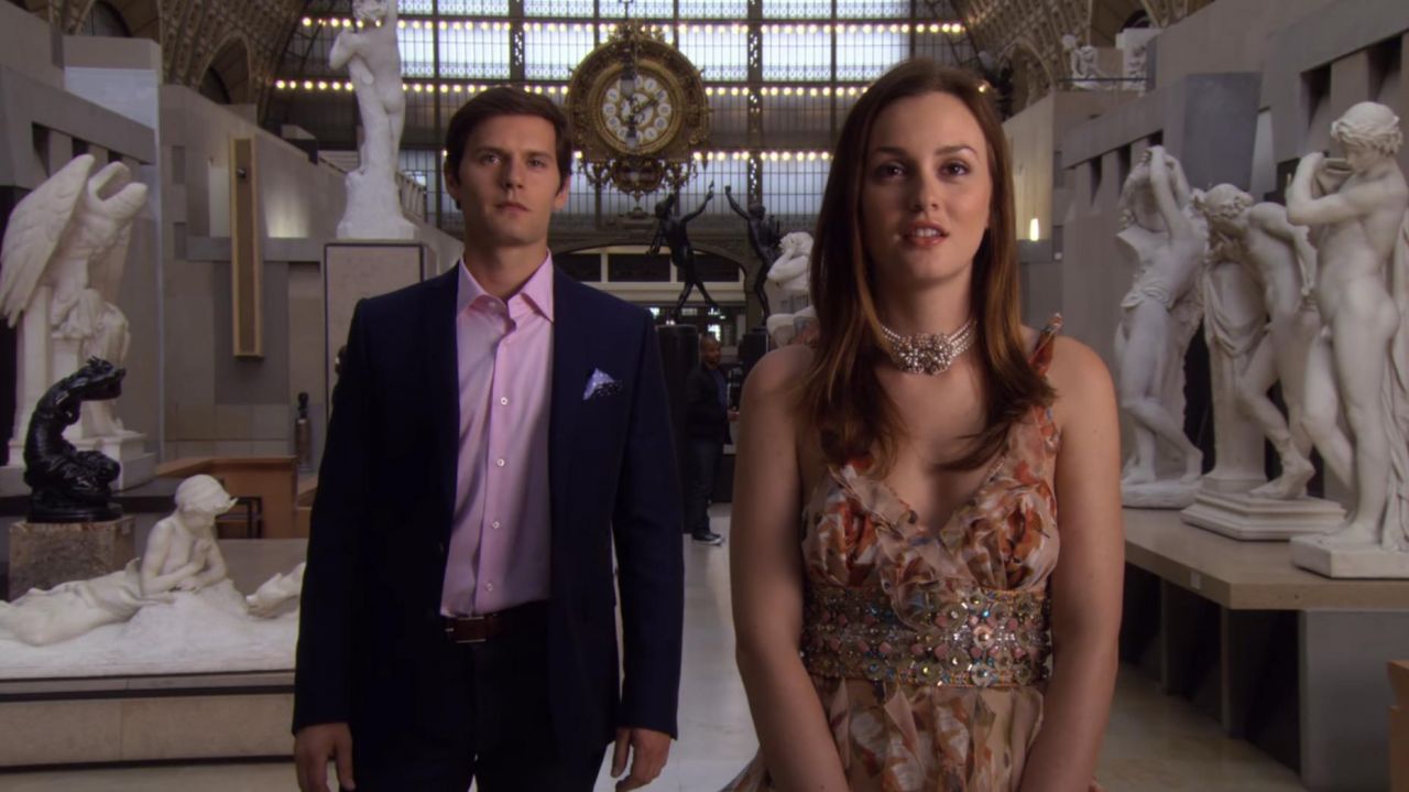 The floral dress worn at the musée d'orsay in Paris by Blair Waldorf (...