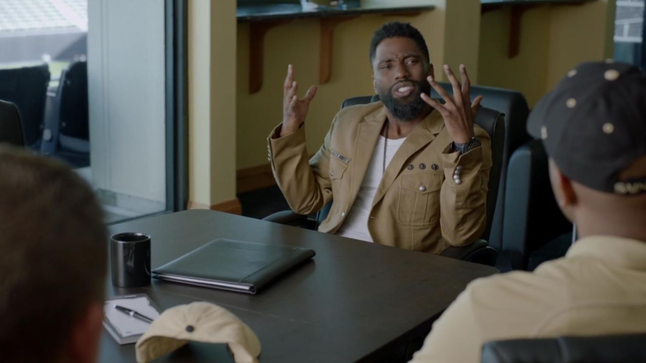 Beige Jacket worn by Ricky Jerret (John David Washington) as seen in ...