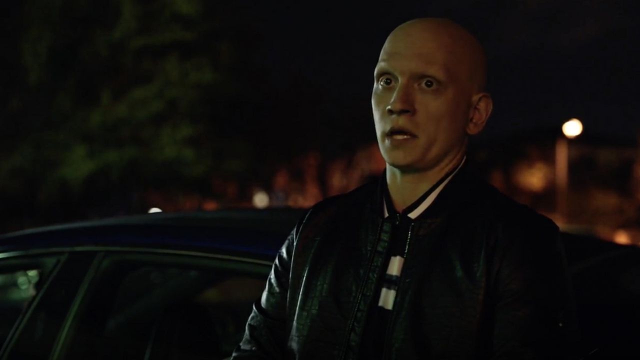 Leather jacket worn by NoHo Hank (Anthony Carrigan) as seen in Barry S02E01...