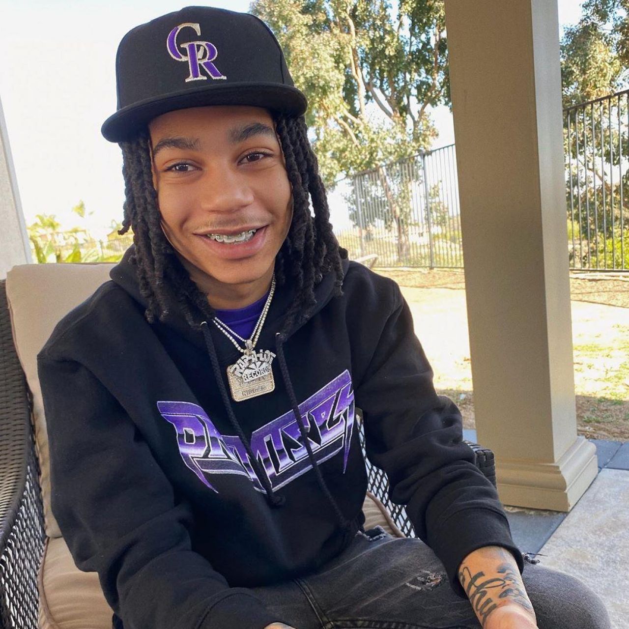 Black Hoodie Worn By Ybn Nahmir On His Instagram Account 