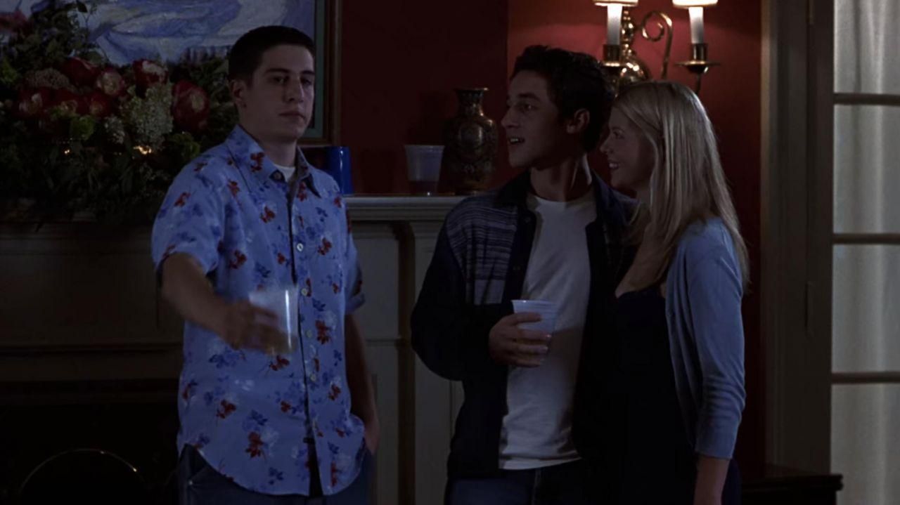 Blue Shirt With Blue And White Flowers Worn By Jim Levenstein Jason