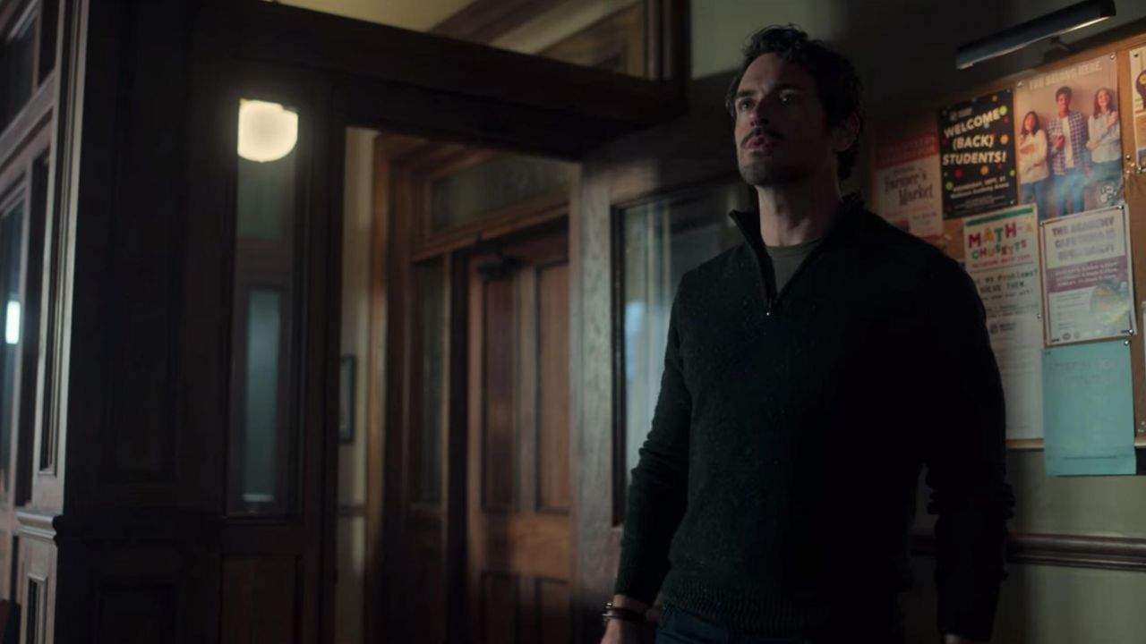 Zip sweater worn by Josh (Brendan Hines) in Locke & Key TV series wardrobe (Season 2