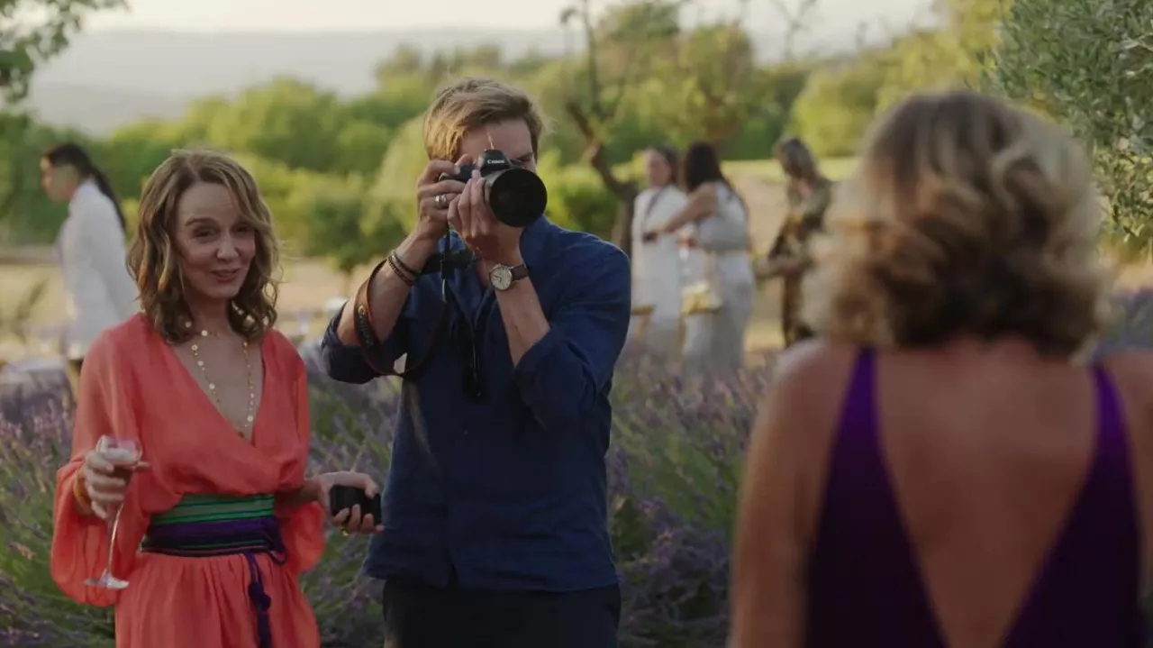 Orange Dress worn by Sylvie Grateau (Philippine LeroyBeaulieu) as seen