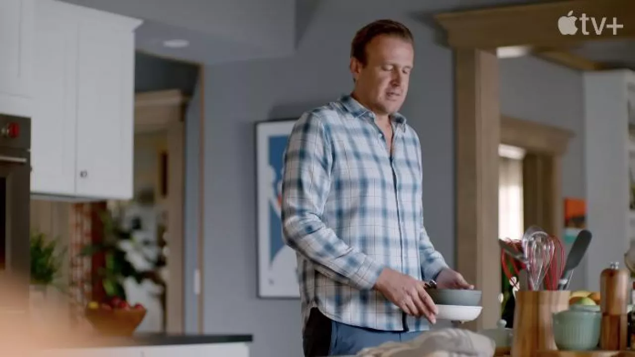 Plaid shirt worn by James Laird (Jason Segel) as seen in Shrinking TV ...