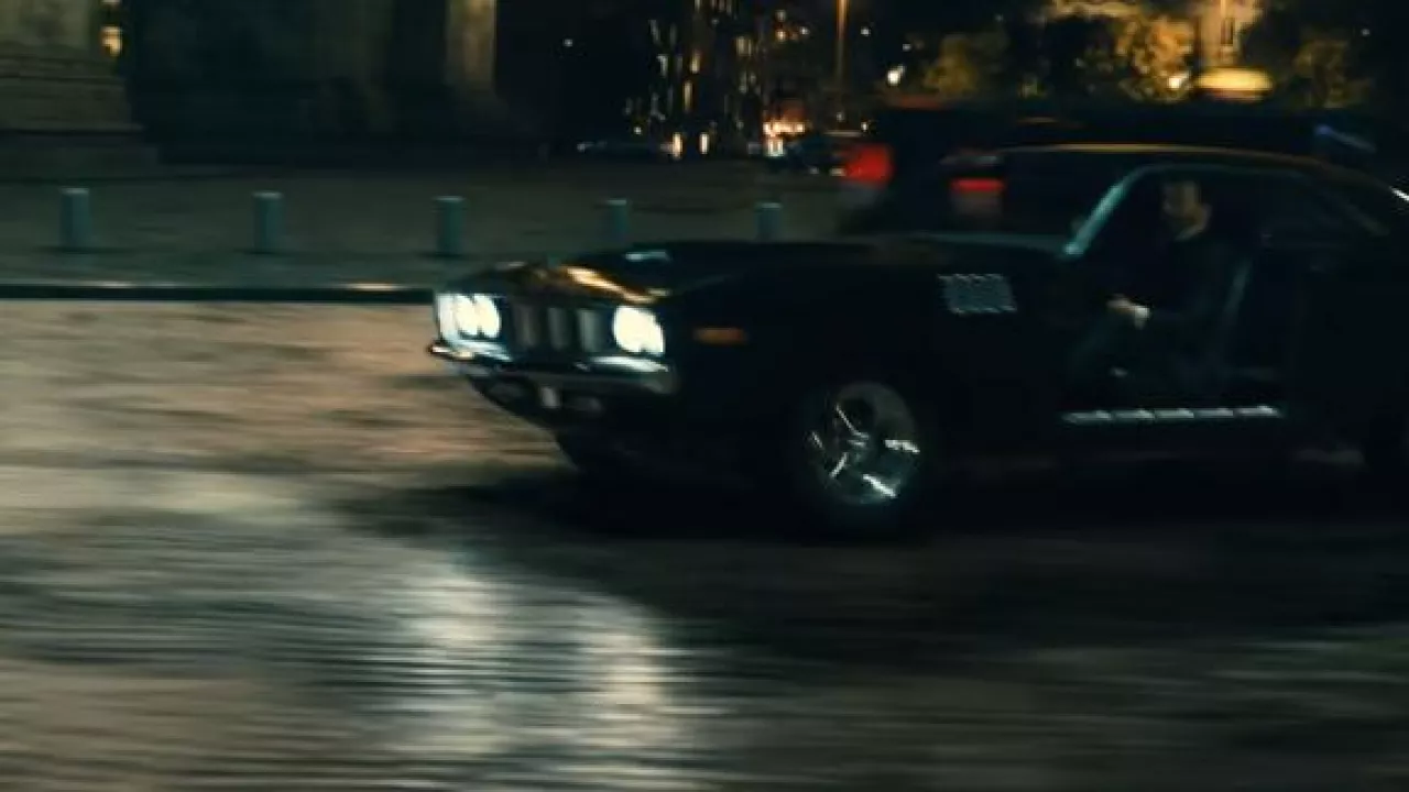 1971 Plymouth 'cuda Car Driven In Paris By John Wick (keanu Reeves) In 