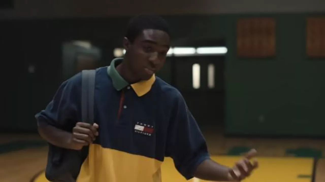 Tommy Hilfiger polo shirt worn by Lil Dru Joyce III (Caleb McLaughlin