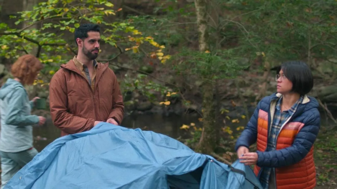 Cotopaxi Jacket worn by Sue (Julia Shiplett) as seen in Happiness for