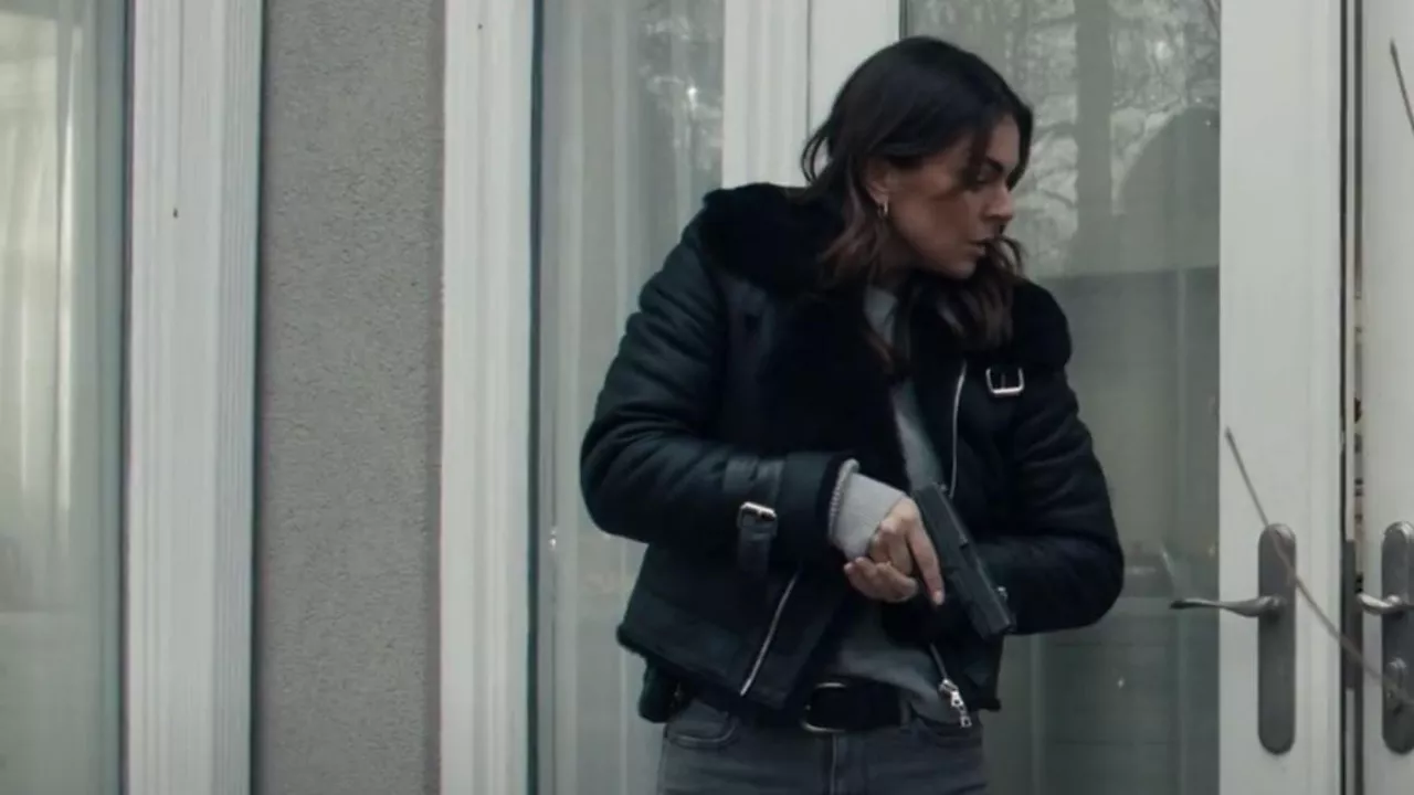 Fur Leather Jacket Worn By Karla Dixon Serinda Swan In Reacher Tv